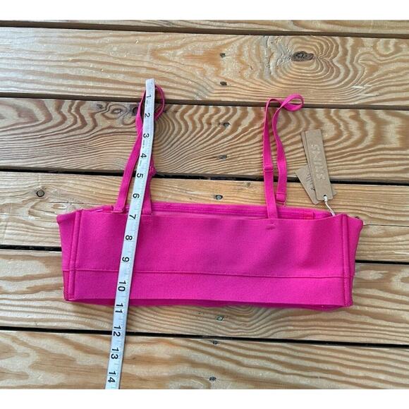 NWT Skims Knit Swim Bandeau Top & Skirt Set Size S/M Women’s Pink - Picture 7 of 15